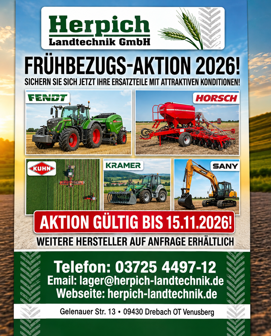 Frühbezugaktion Ersatzteile 2026